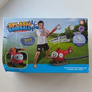 SPLASH BASEBALL Outdoor Toy Set - Red